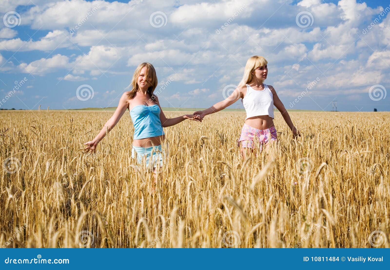 Woman in wheat field | Stock Photo | Colourbox