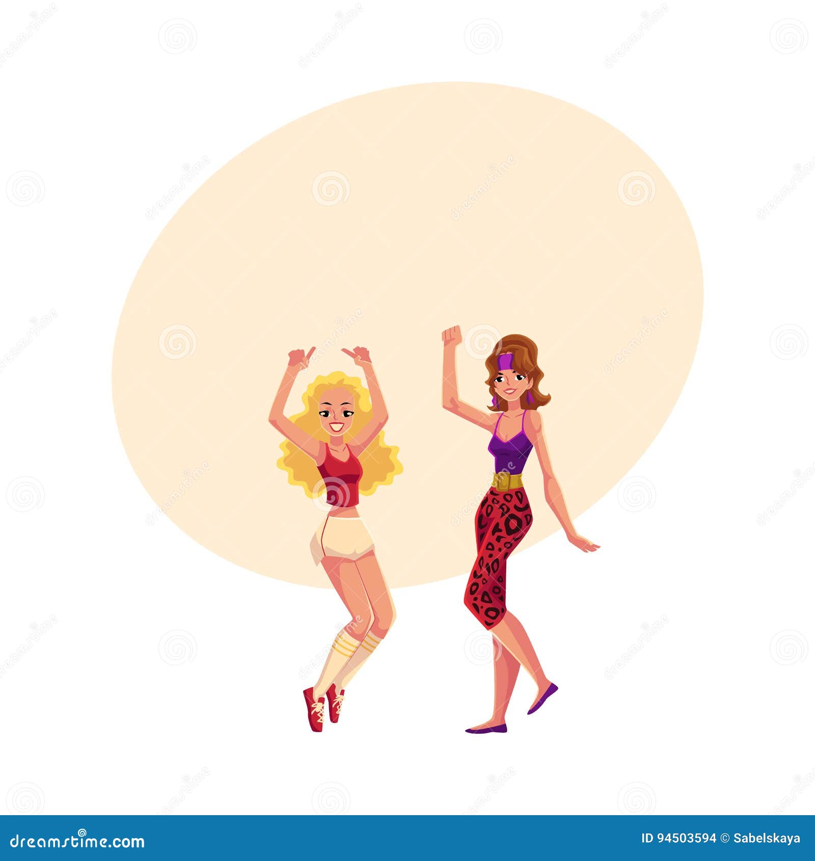https://thumbs.dreamstime.com/z/girls-women-s-style-aerobics-outfit-sport-dance-workout-two-enjoying-cartoon-vector-illustration-space-text-retro-94503594.jpg