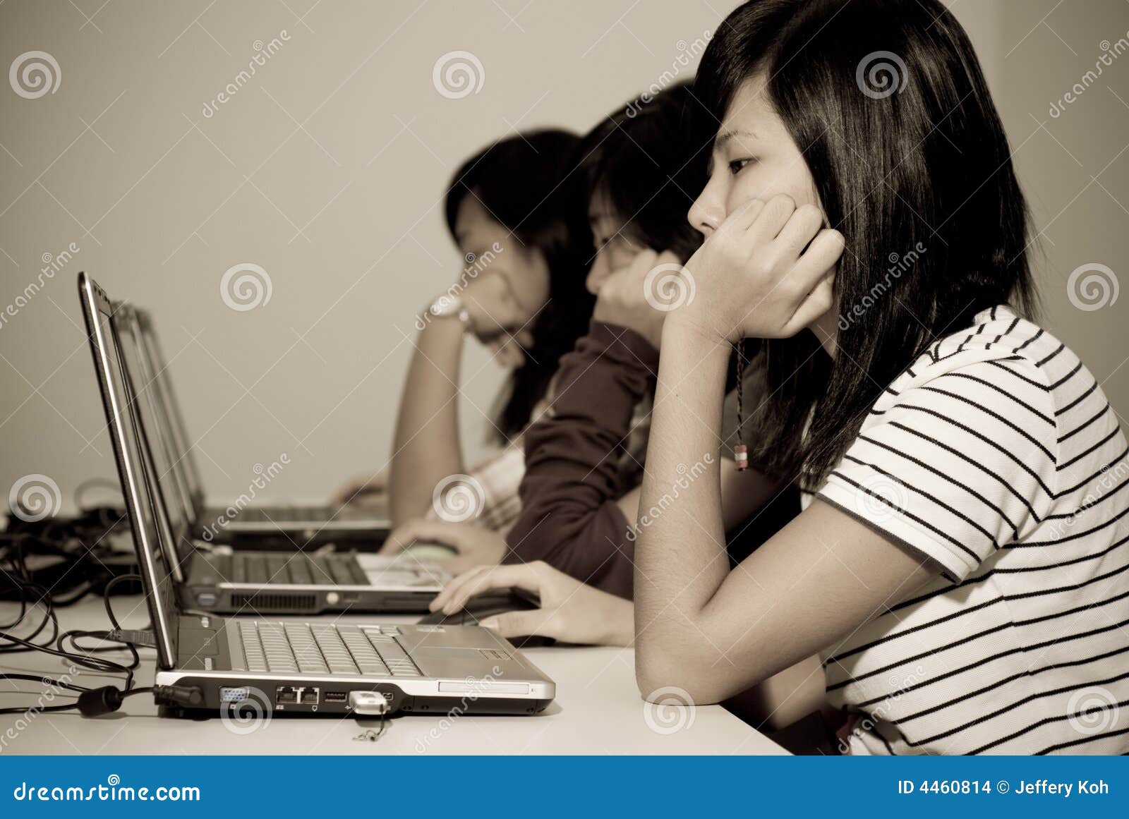 Girls At Work Stock Photo Image Of Repetition Echo Their 4460814