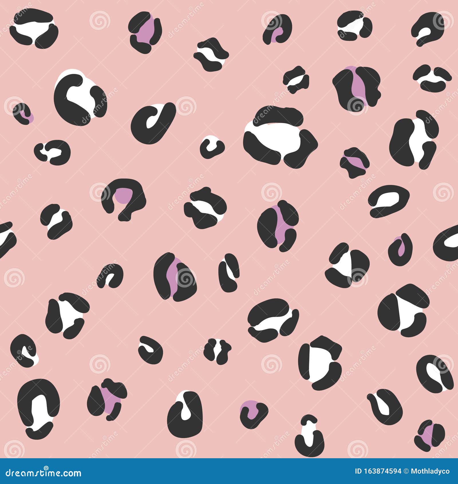 Girly pink cheetah print stock vector. Illustration of modern - 163874594