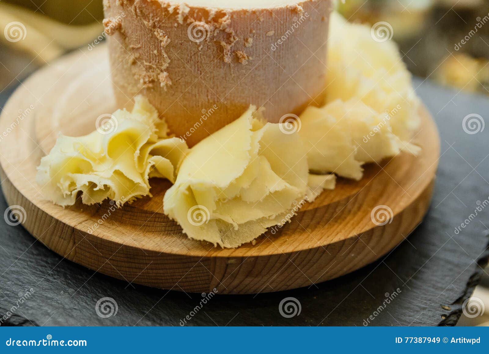 The Girolle : Cheese Curler for International Lunch Buffet Line Stock Image  - Image of close, dairy: 77387949