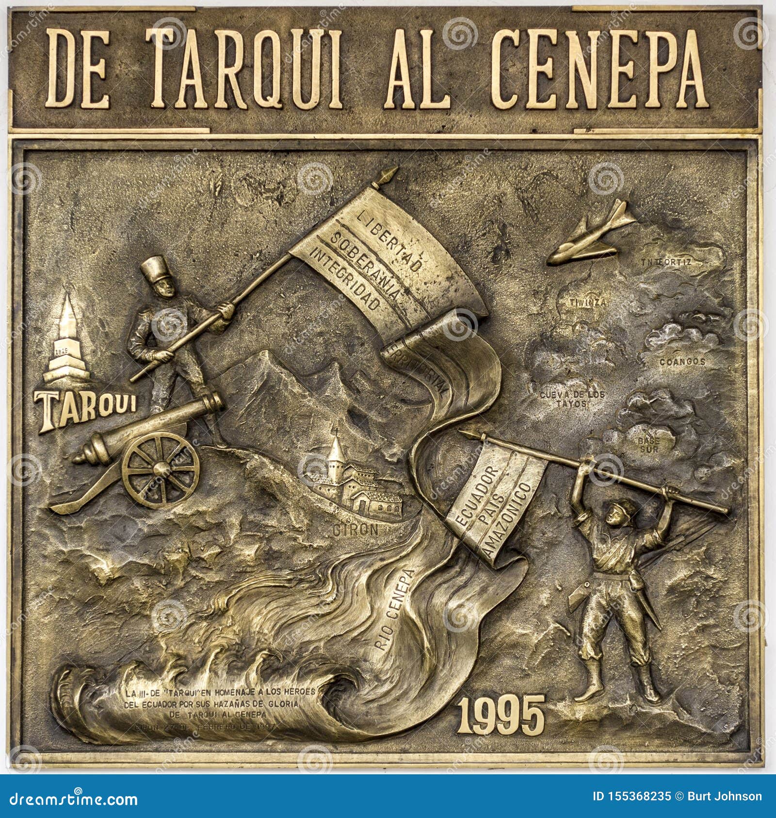 A Plaque Commemorates The Officers Who Fought In The Vargas Swamp