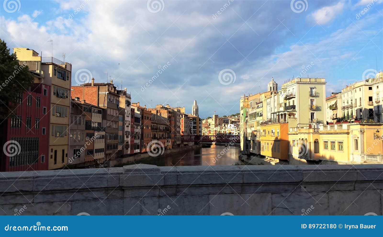 girona is beautiful old city on the river.