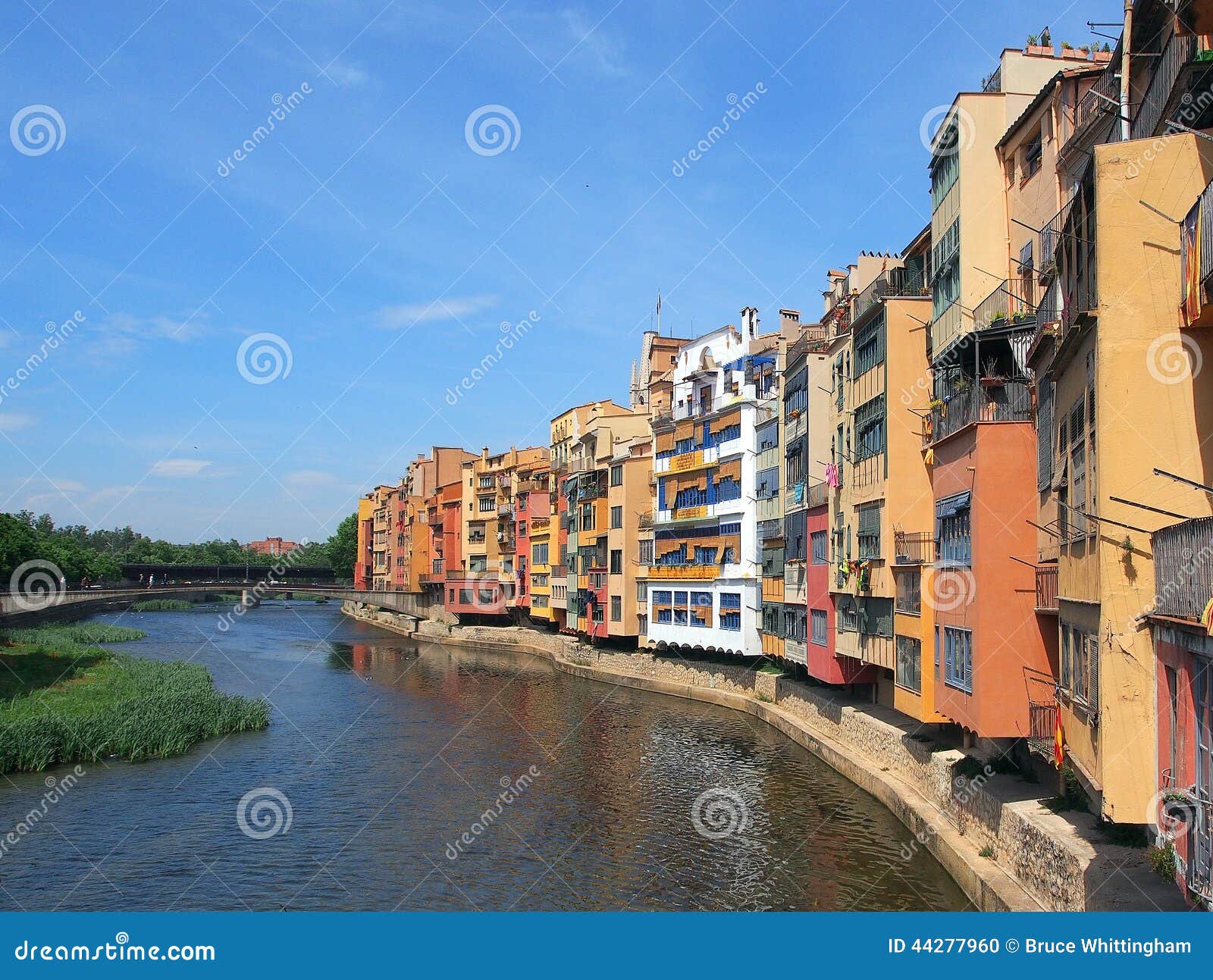 Colourful Apartments, Girona, Spain Stock Photo Image of colourful