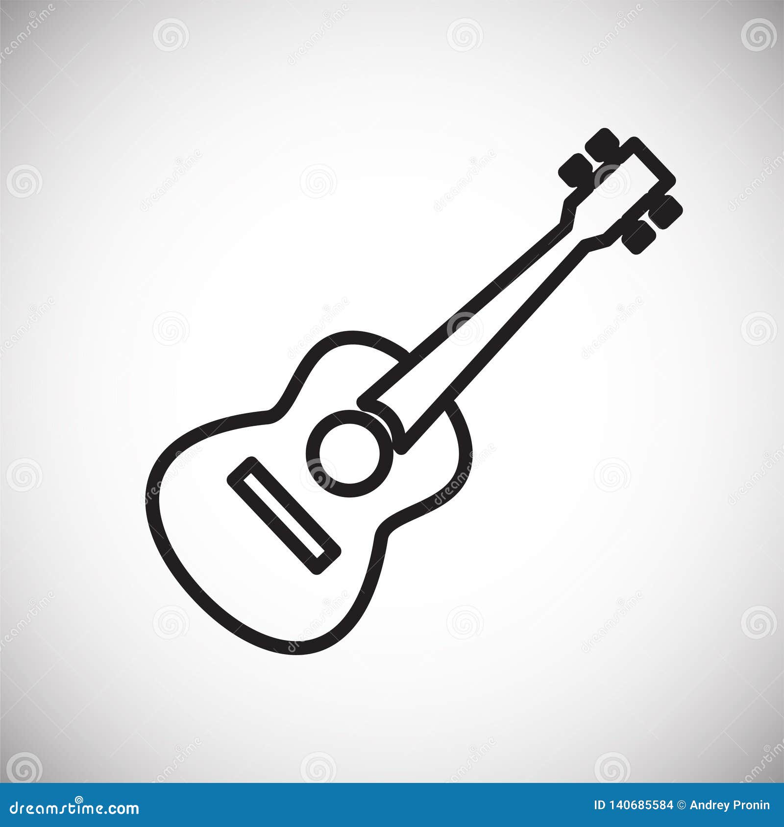 Gitarre Linie Symbol Für Grafik Und Web-Design Moderne Einfache Vektor-Zeichen.  Internetkonzept. Trendy Symbol Für Website Vektor Abbildung - Illustration  von anwendung, erholung: 140685584