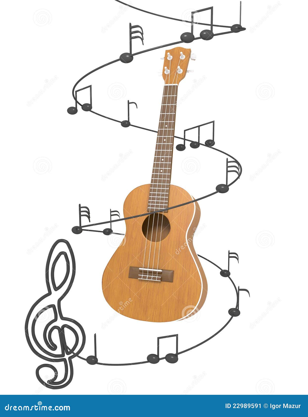 Gitarren Musik Stock Abbildung Illustration Von Musik