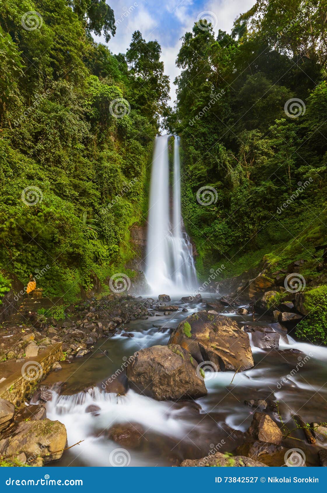gitgit waterfall - bali island indonesia