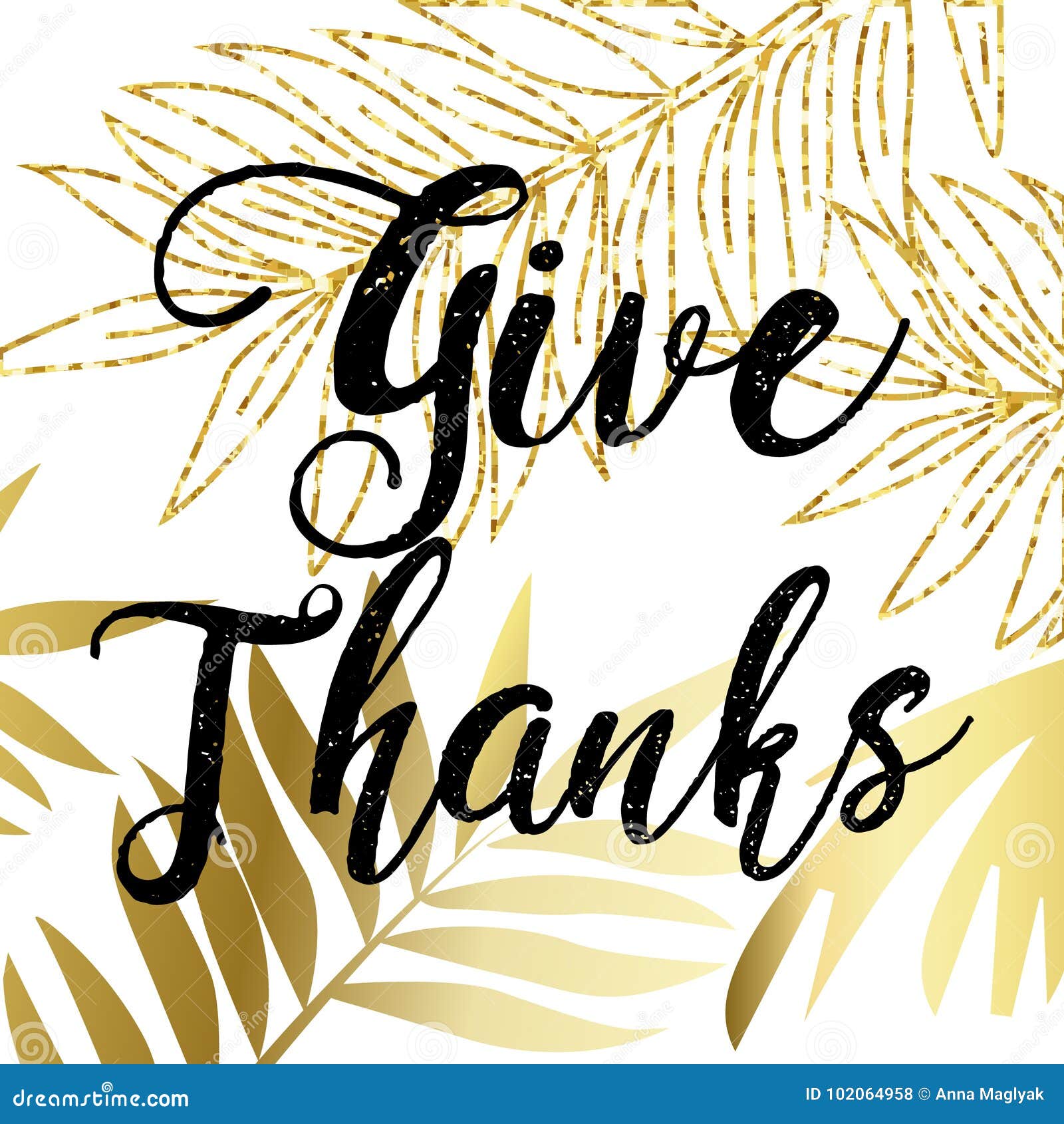 Give Thanks, Typography And Background Design Stock Vector ...