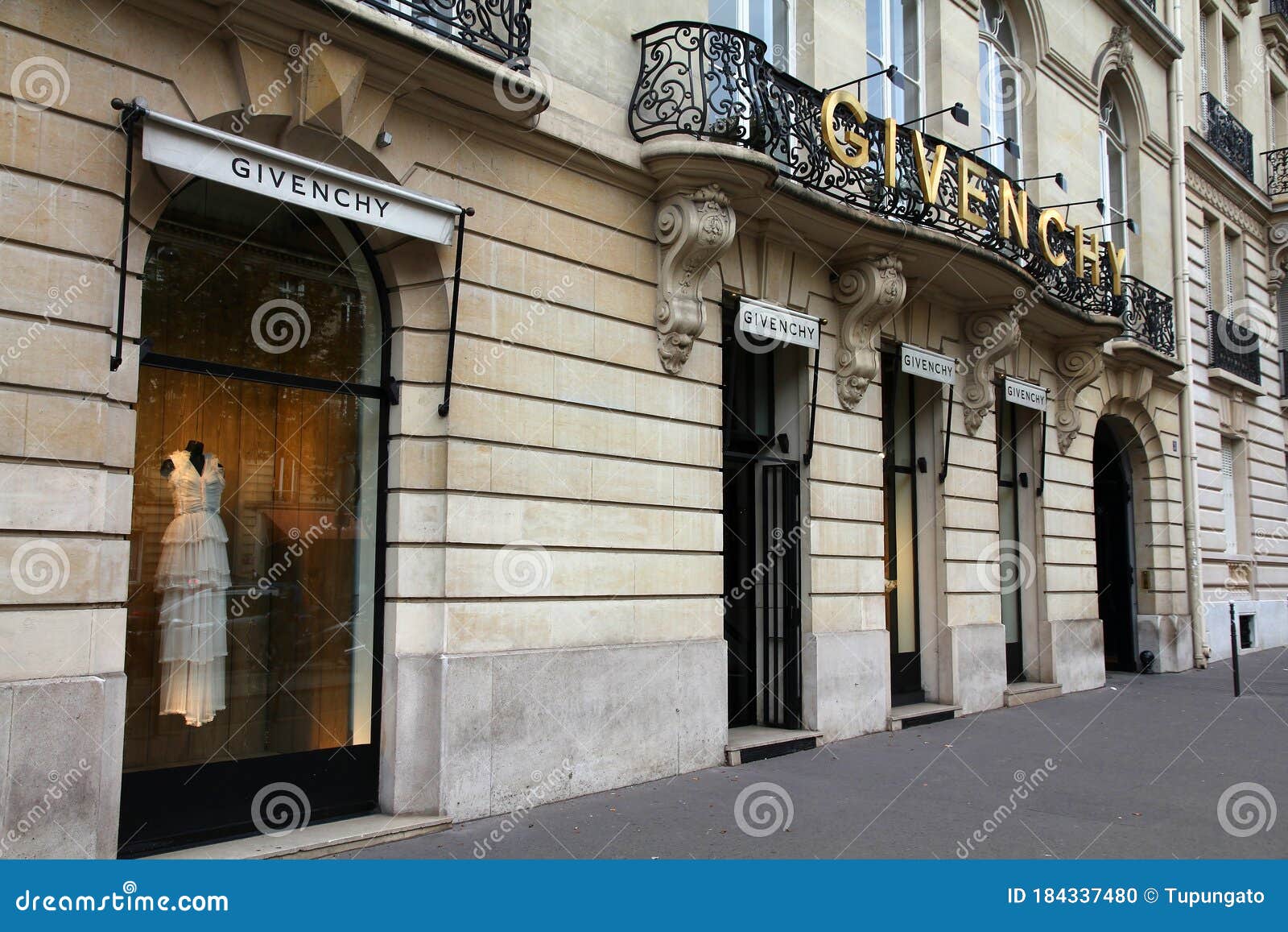 Paris, France, Givenchy Luxury CLothing Store Front, Ave