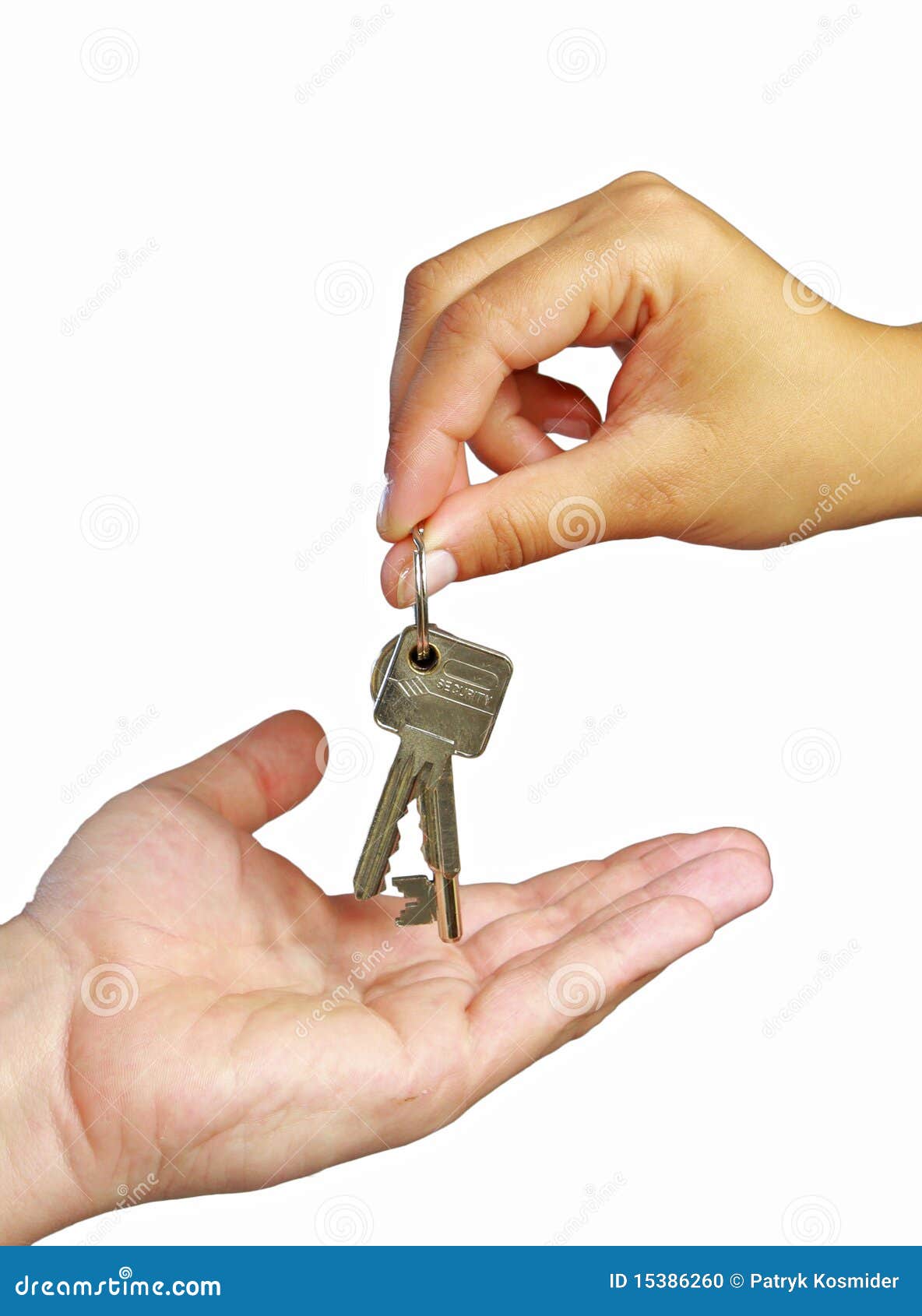 Giving keys to new home stock photo. Image of construction 15386260