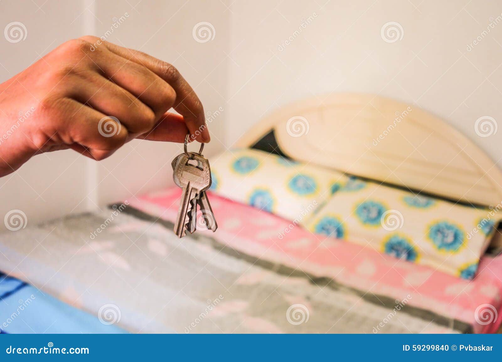 Giving room keys stock photo. Image of keys, property - 59299840