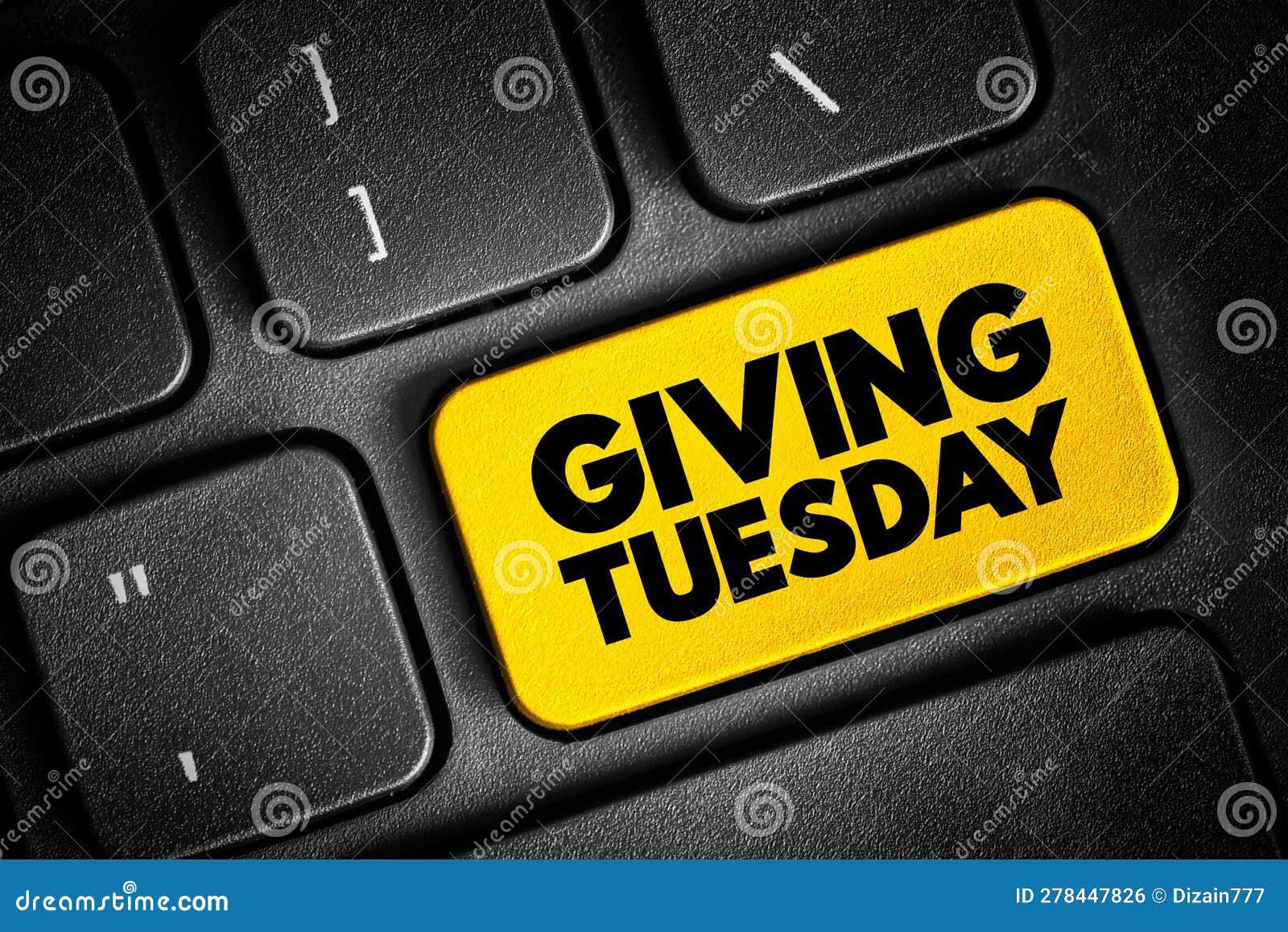 Giving Tuesday - Global Generosity Movement Unleashing the Power of Generosity, Text Concept 