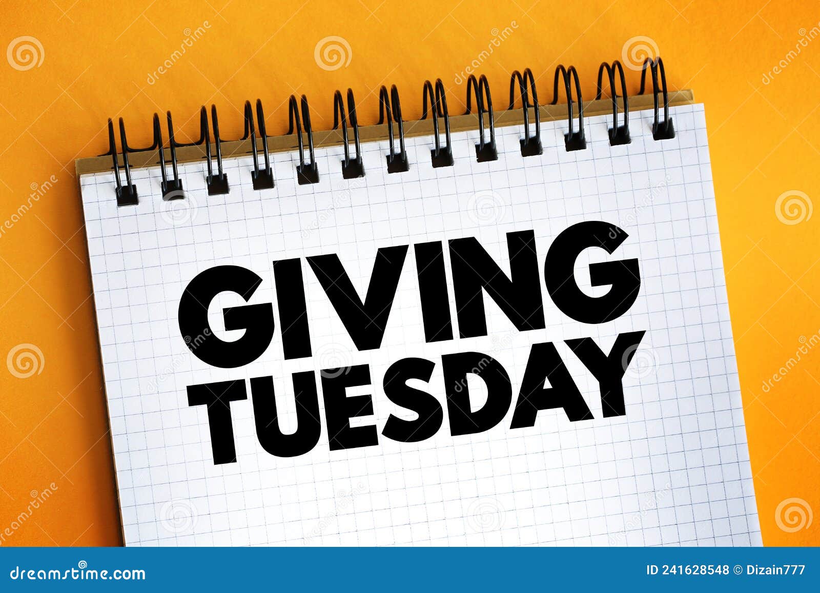 Giving Tuesday - Global Generosity Movement Unleashing the Power of Generosity, Text Concept on 