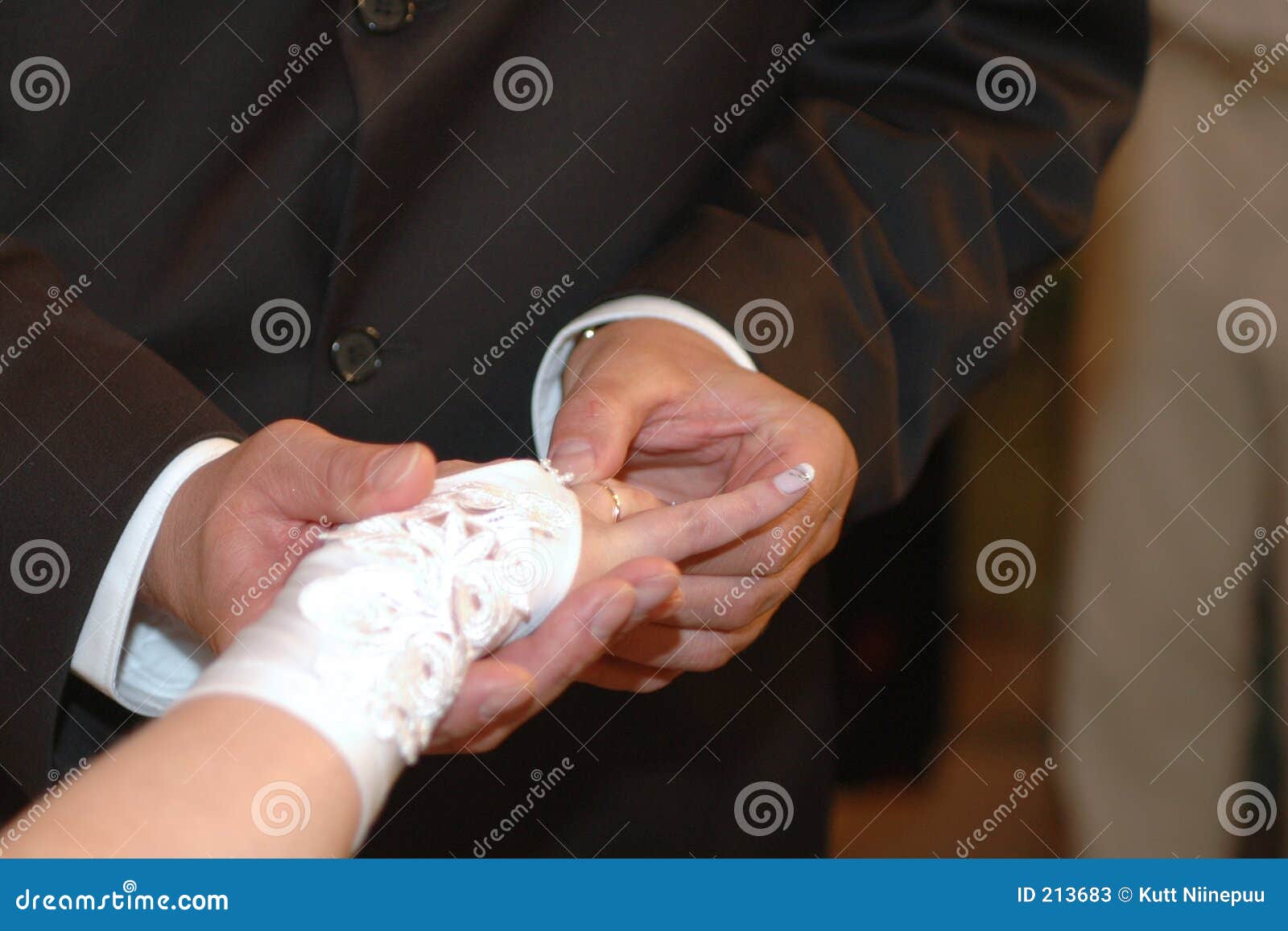 Giving the wedding ring stock image. Image of celebration 213683