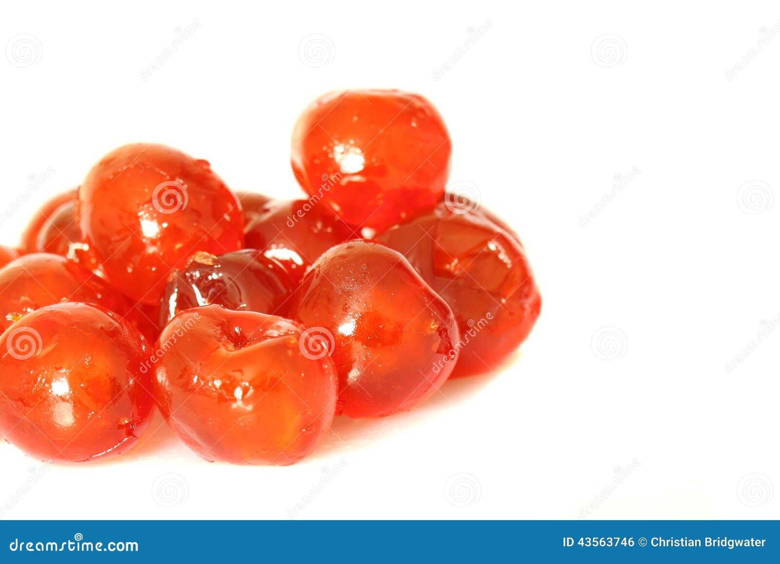 Glace cherries a stock photo. Image of cocktail, cake 43563746