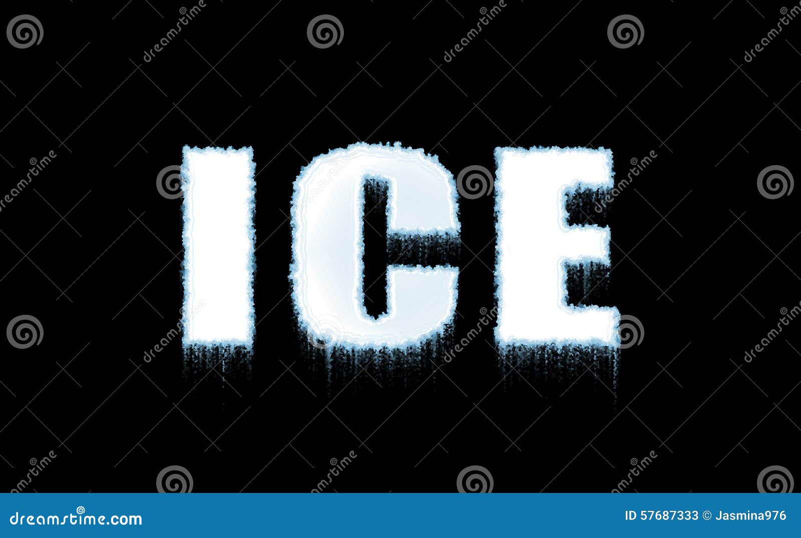 Glace De Word Sur Le Fond Noir Illustration Stock Illustration du