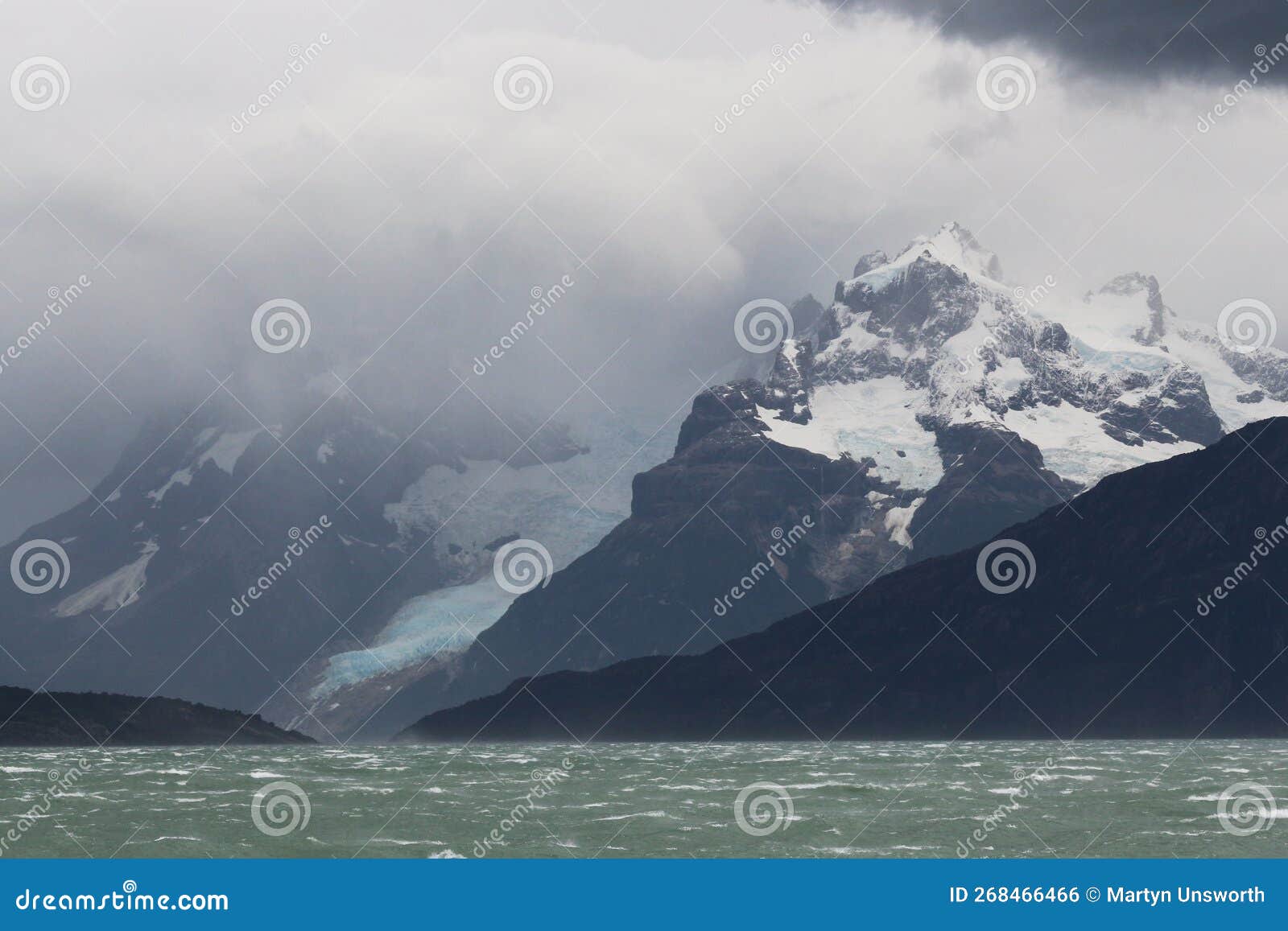glaciar balmaceda on seno de ultima esperanza, patagonia, chile