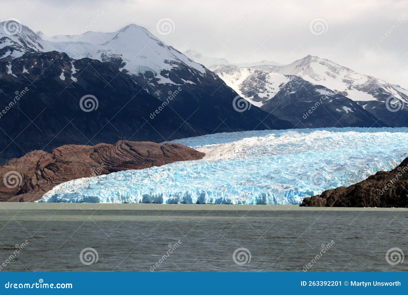 glaciar grey in torres del paine national park, chile