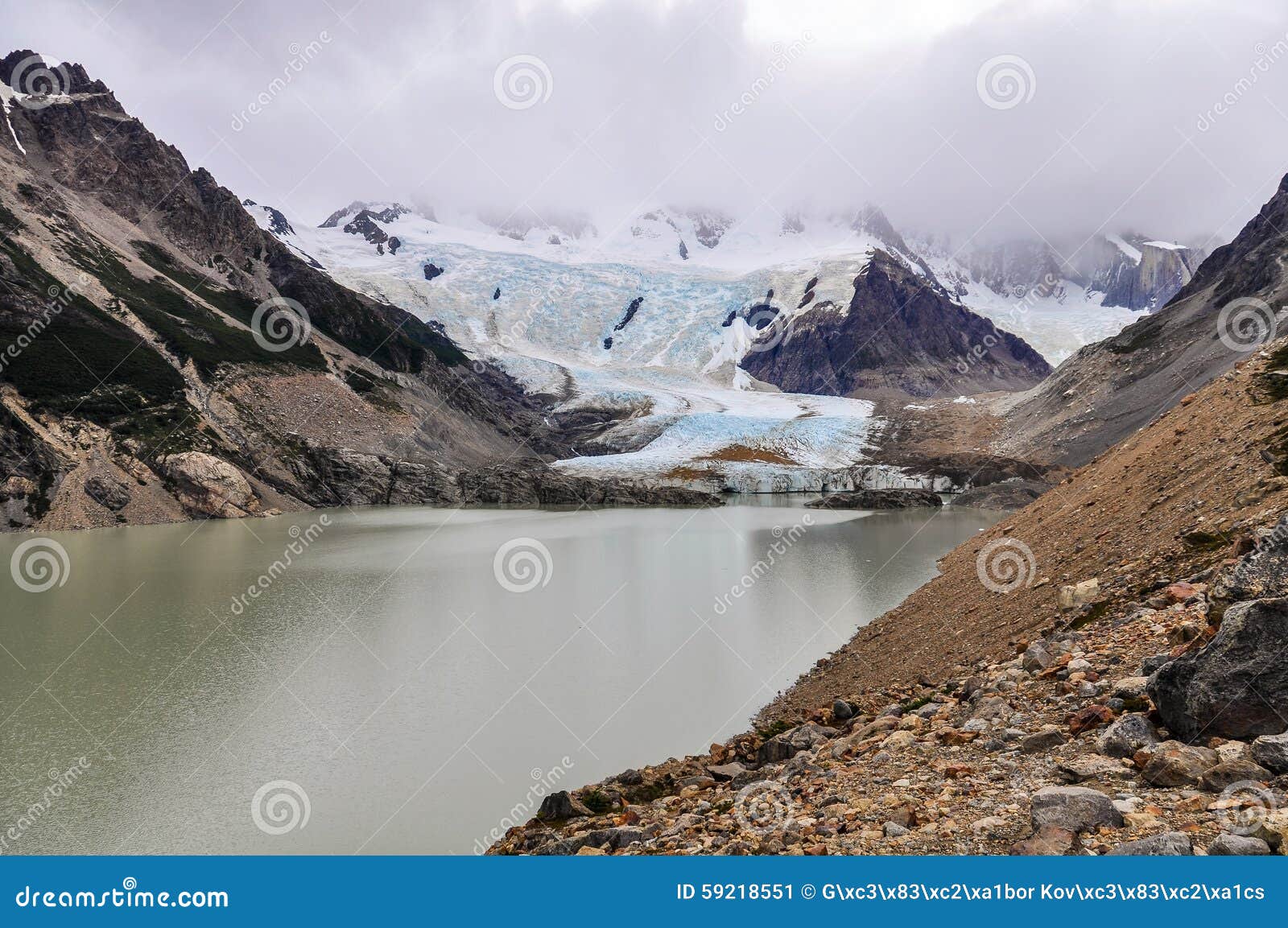 Glacier at Cerro Torre, El Chalten, Argentina Stock Image - Image of ...