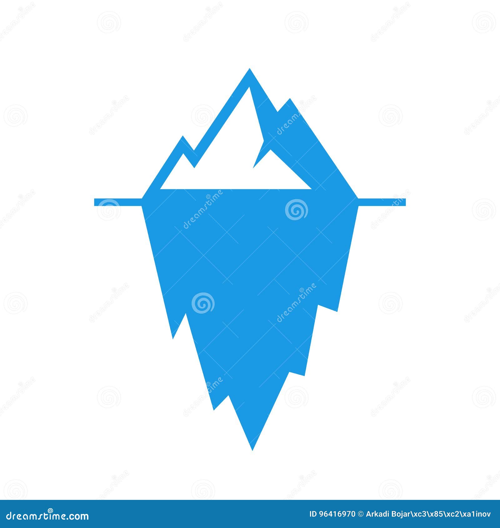 Glacier vector pictogram stock vector. Illustration of isolated - 96416970