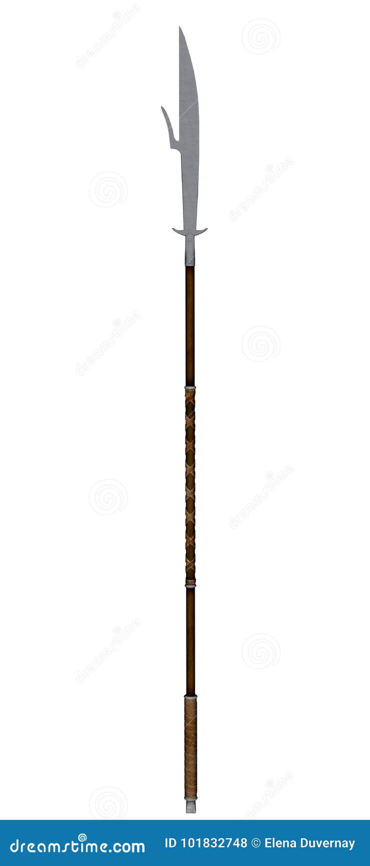 glaive weapon - 3d render