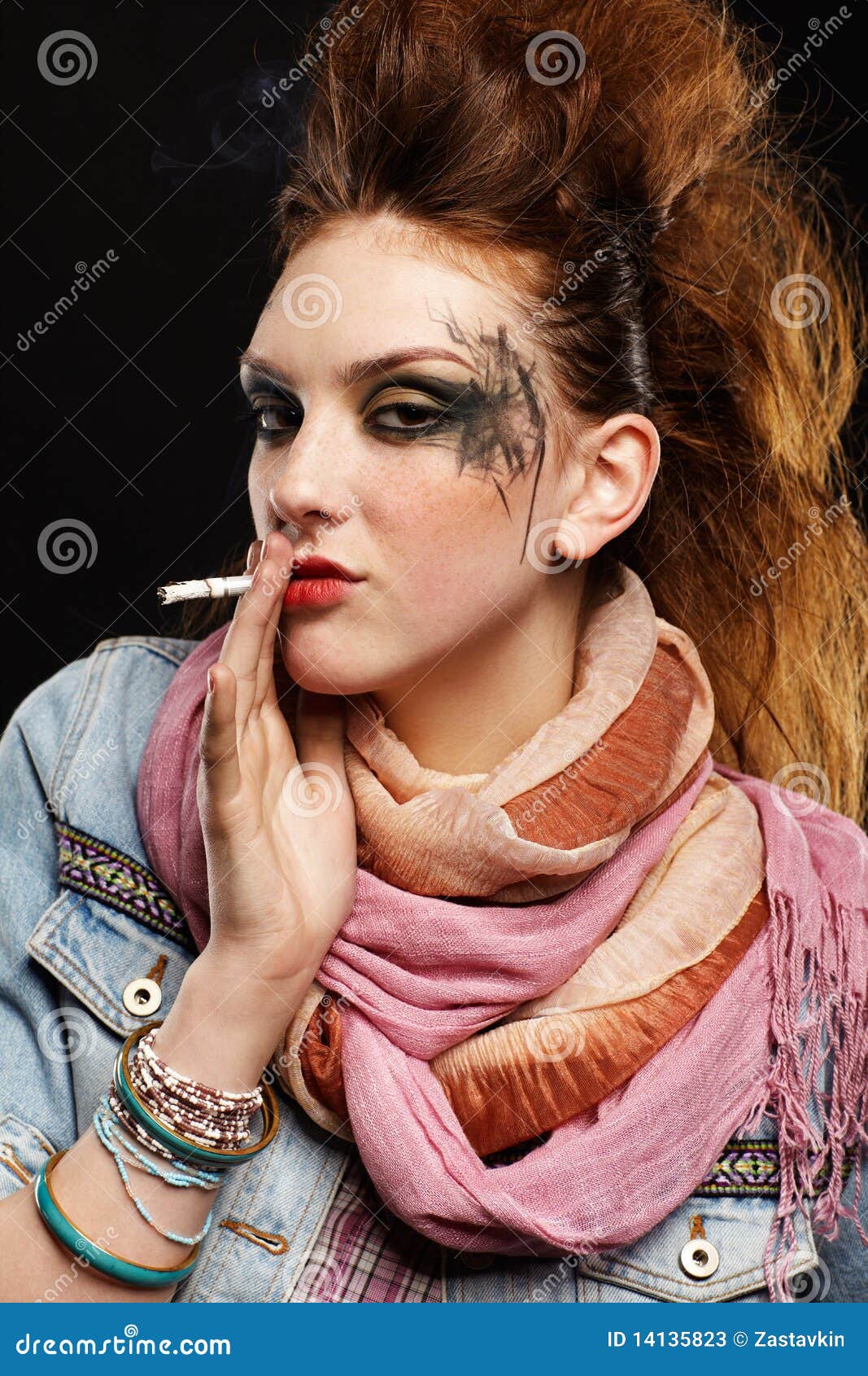 Punk Girl Smoking