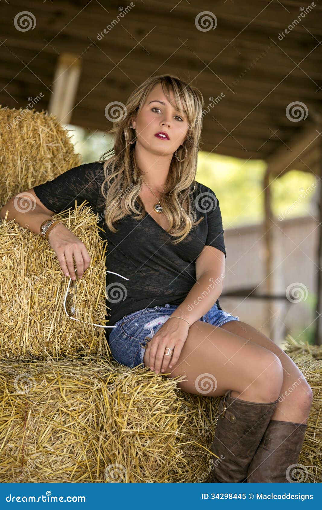 Glamorous Blonde Woman Posing Stock Image - Image of woman, glamorous ...
