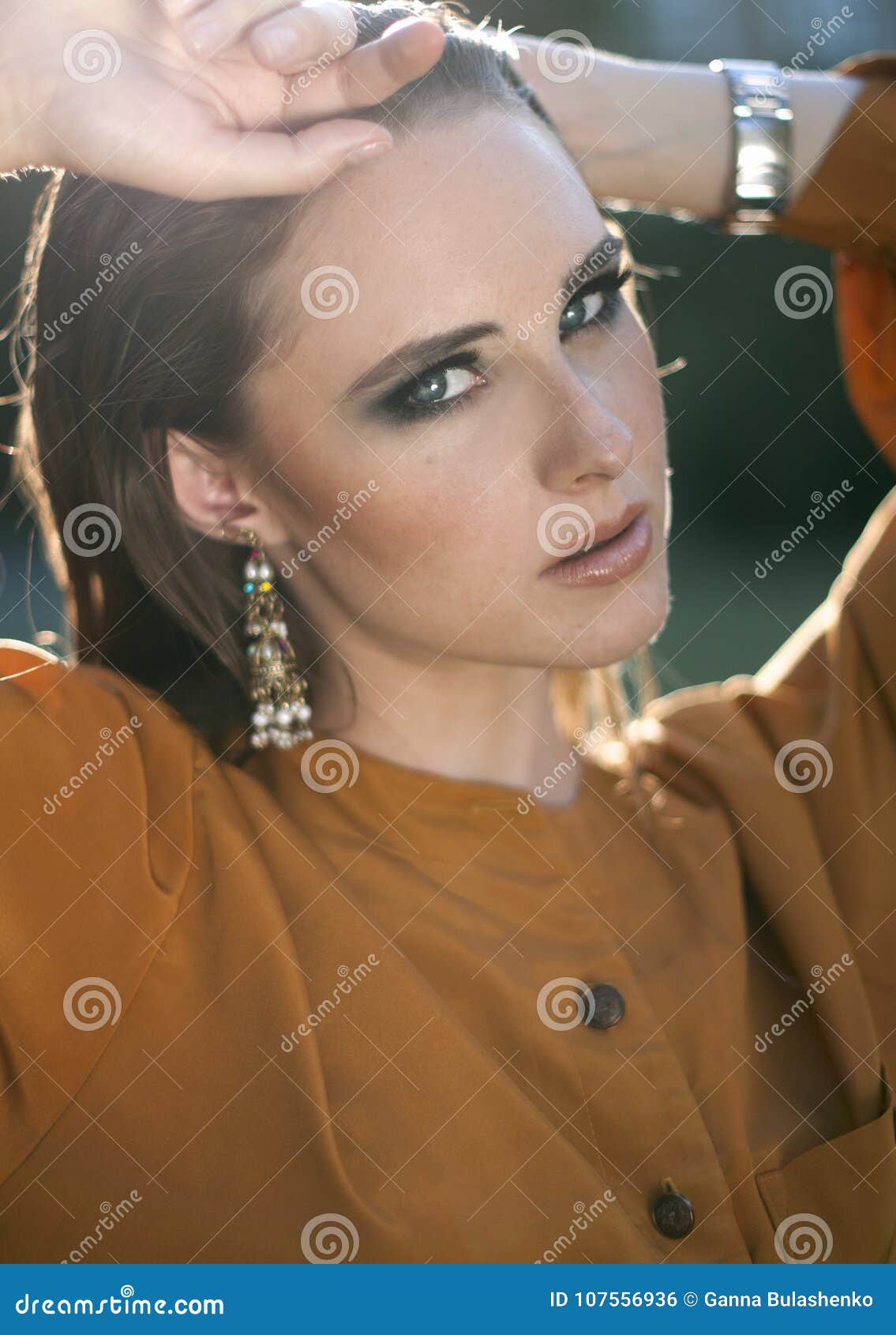 Glamorous Girl in a Soft Evening Light Stock Photo - Image of girl ...