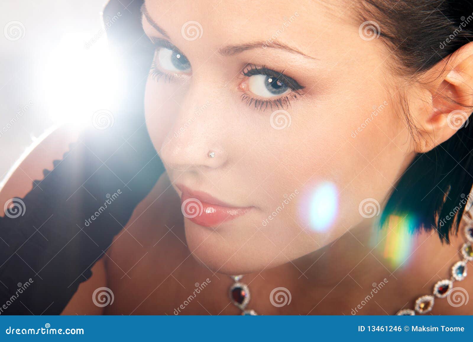 Glamorous lady stock photo. Image of makeup, beautiful - 13461246