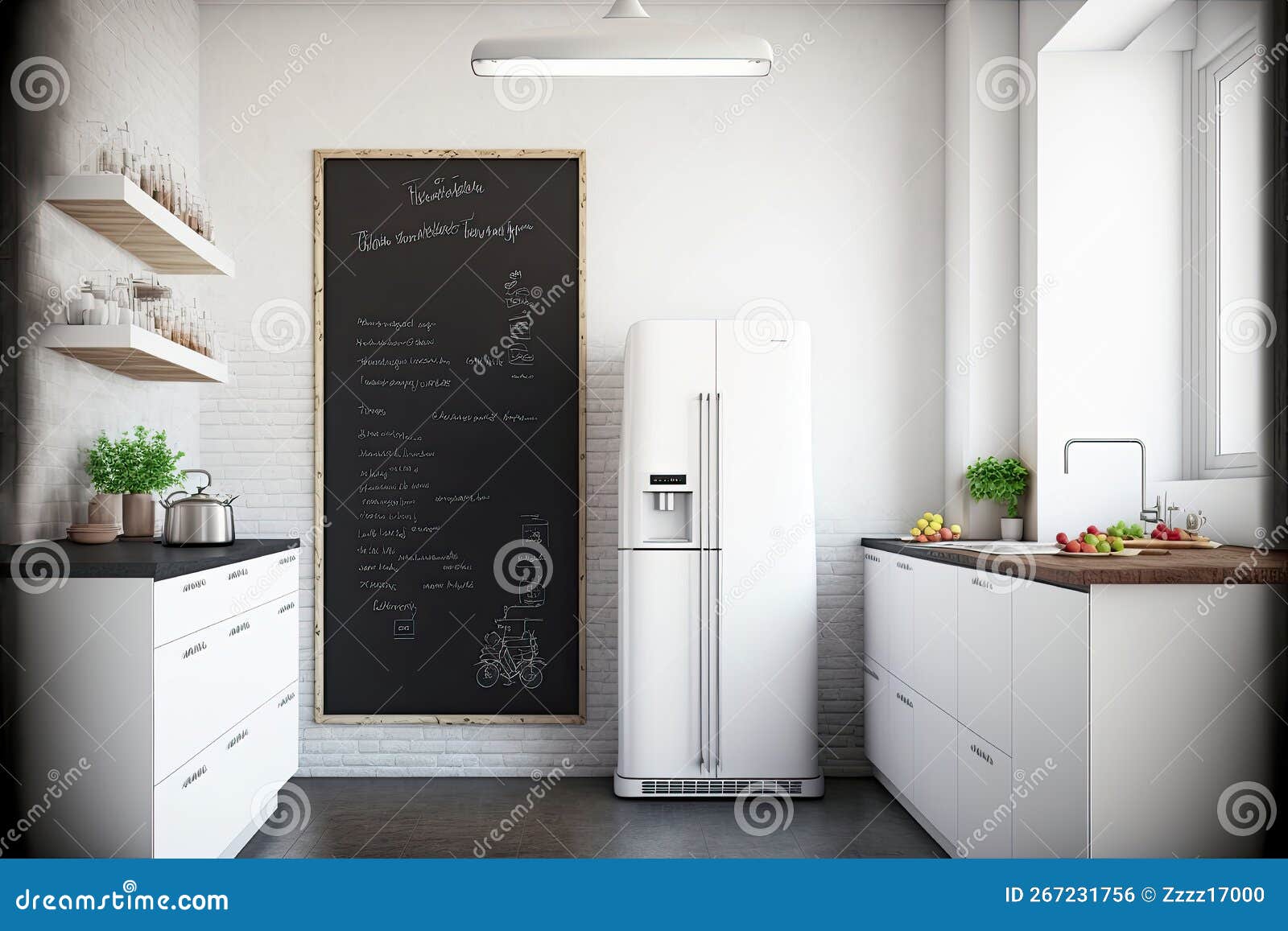 Glamorous Modern Kitchen White Board Wall for Function and Style