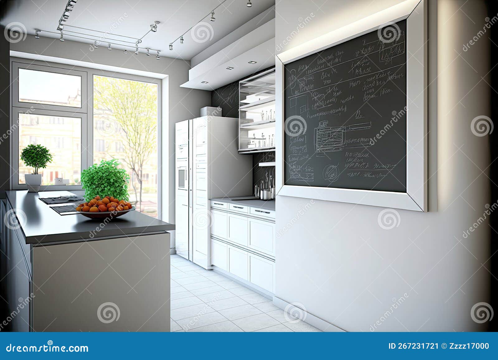 Glamorous Modern Kitchen White Board Wall for Function and Style
