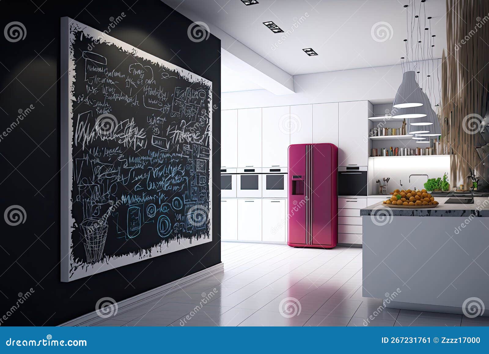 Glamorous Modern Kitchen White Board Wall for Function and Style