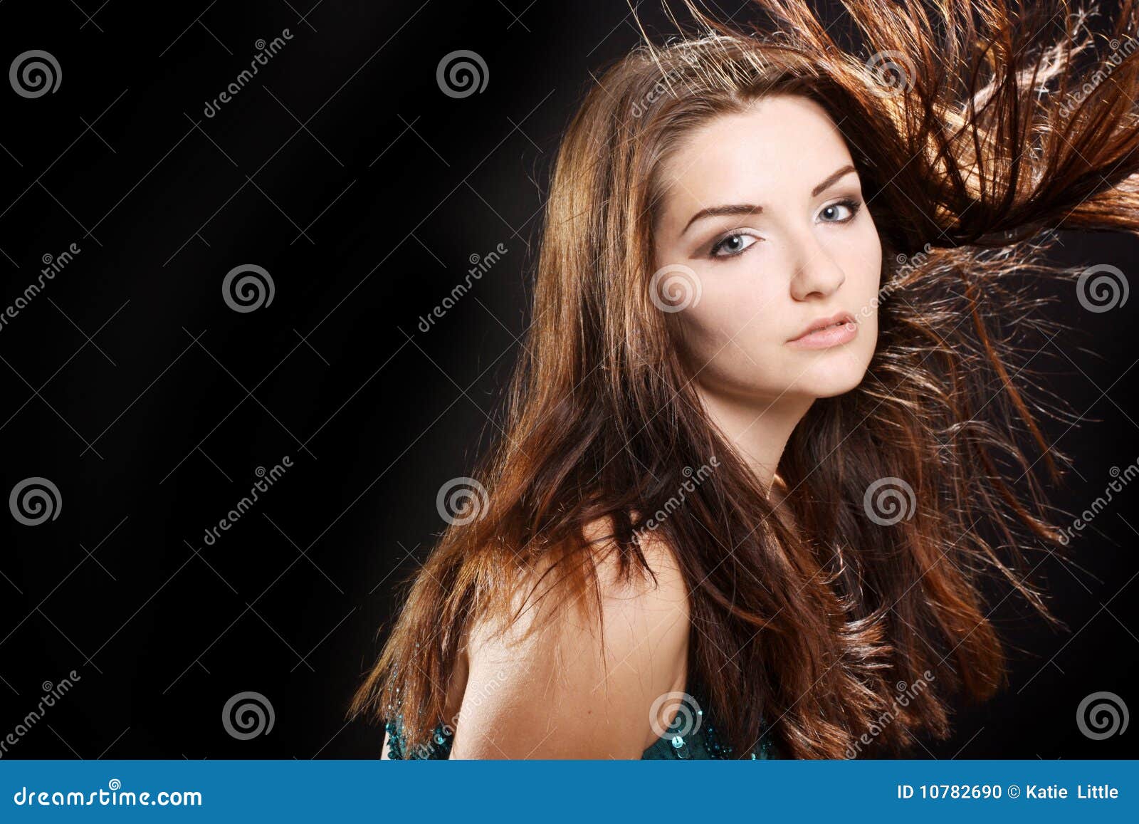 Glamorous woman stock photo. Image of lady, black, eyes - 10782690