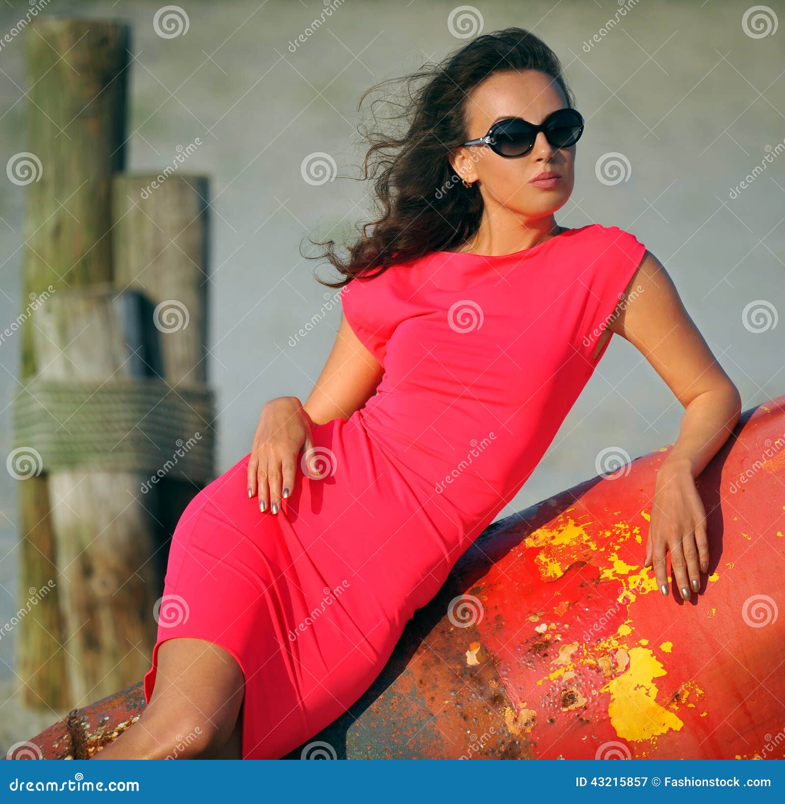 Glamour Fashion Model Posing On The Beach Stock Image Image Of Gorgeous Elegant 43215857