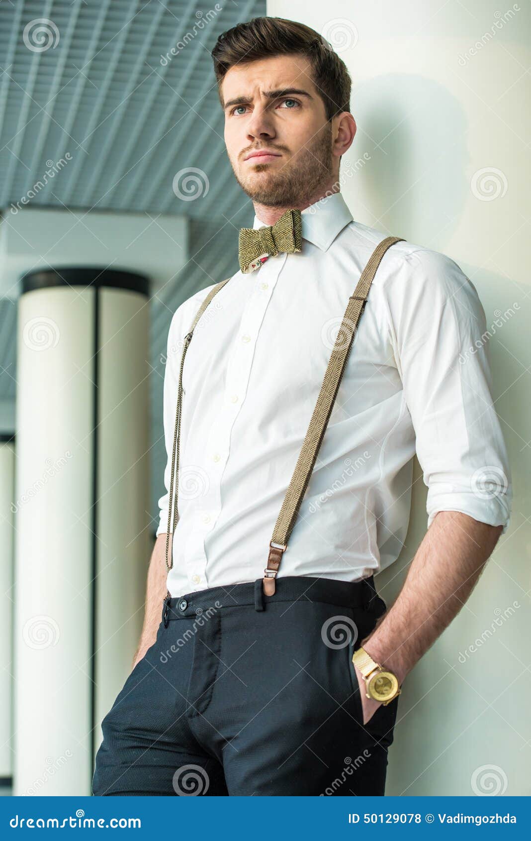 Glamour man stock photo. Image of role, beauty, adjusting - 50129078