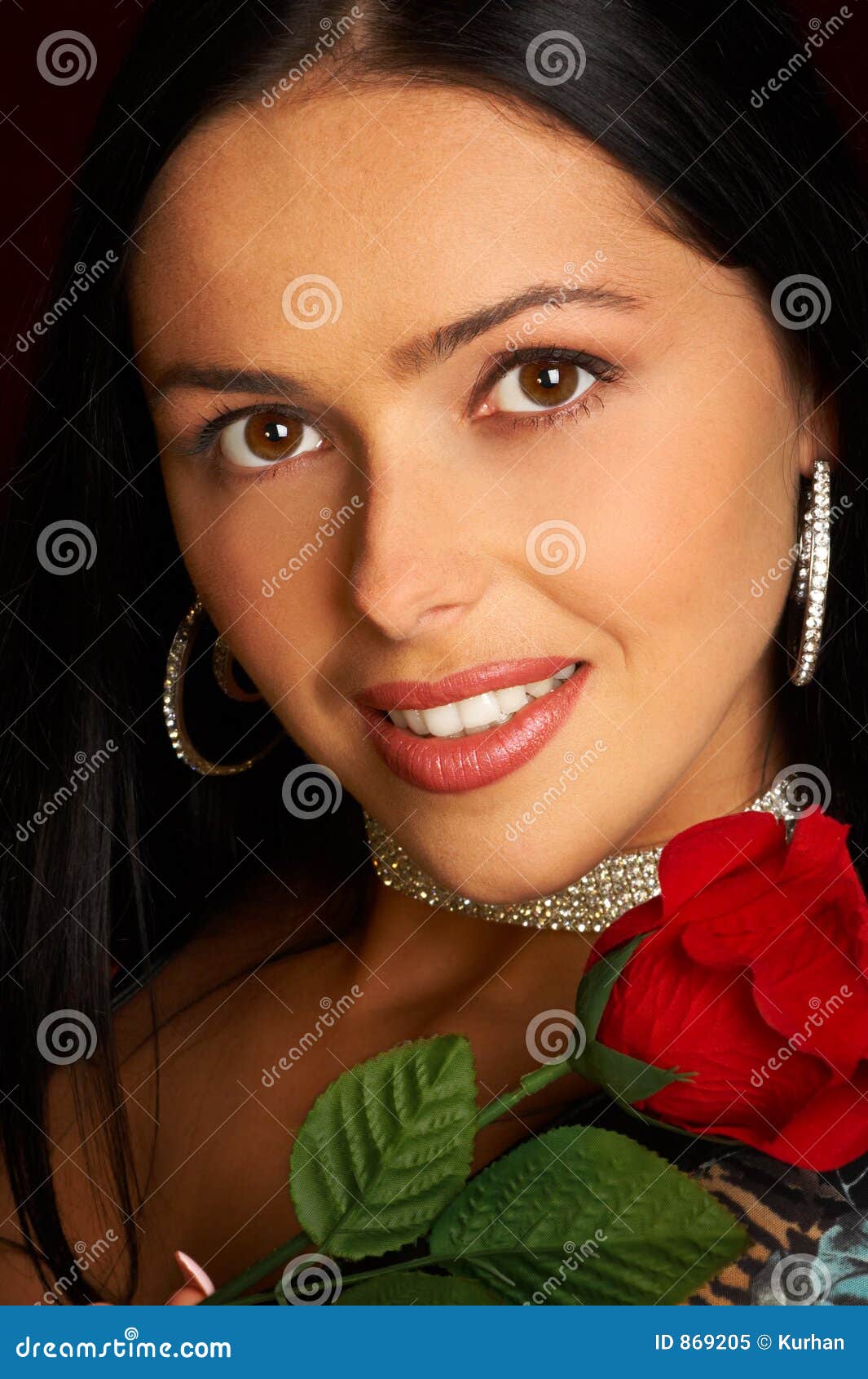 glamour smiling woman
