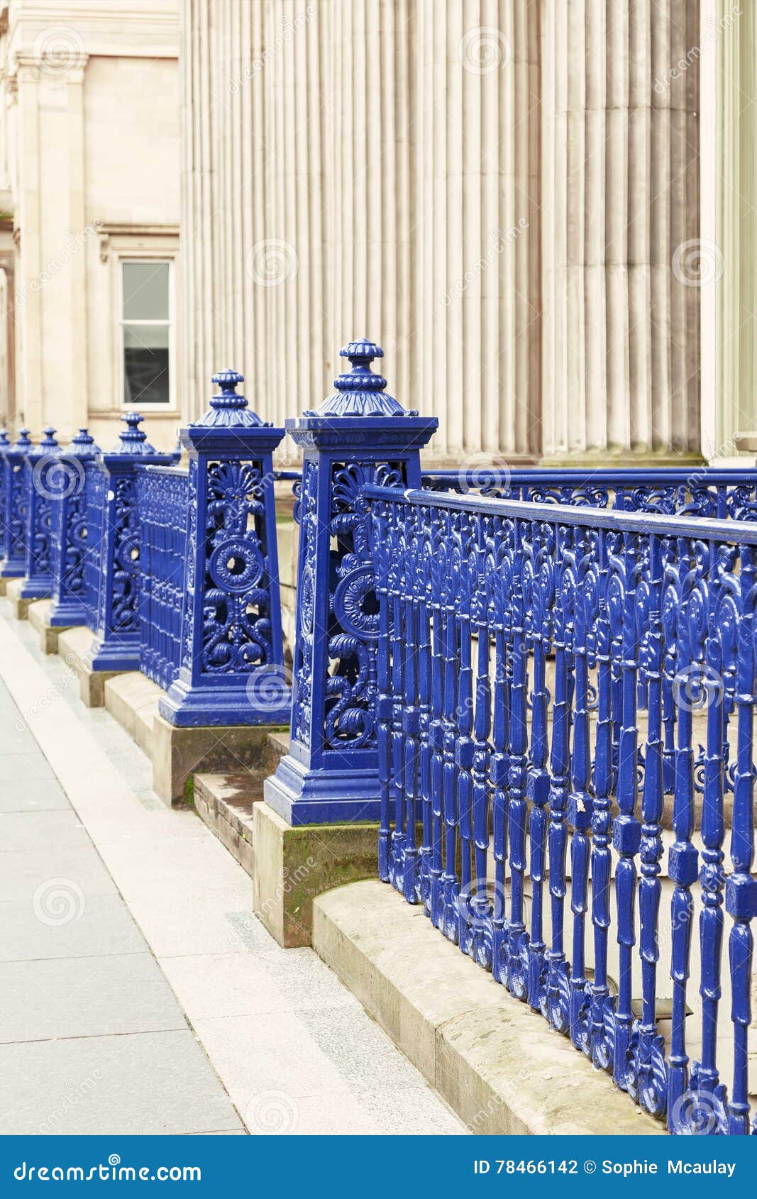 Glasgow cast iron fence stock photo. Image of metal ...