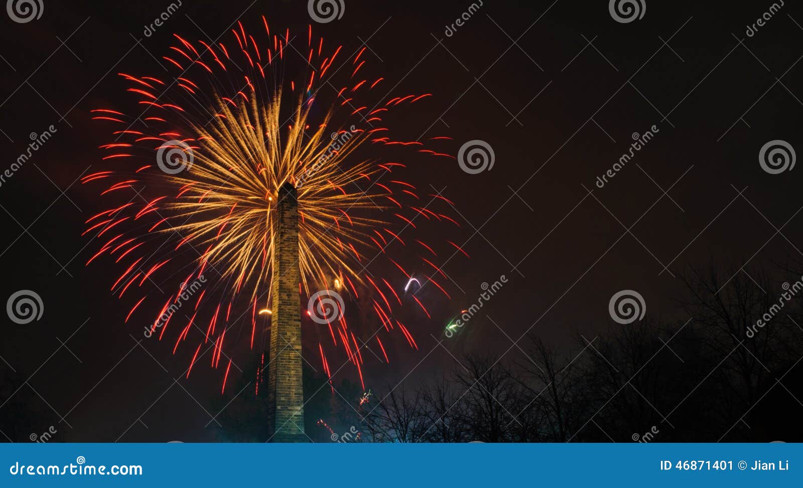 Glasgow Fireworks 2014 Stock Image Image Of Garden Green 46871401