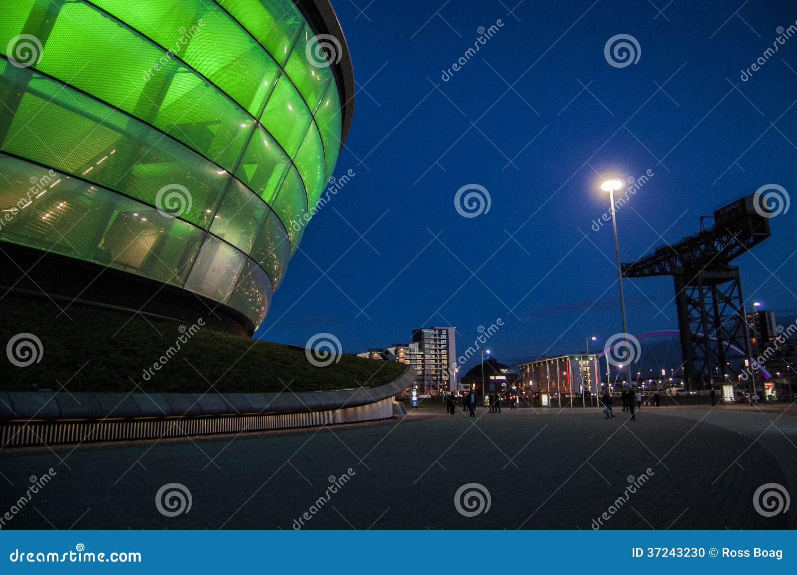 Glasgow Hydro Arena stock photo. Image of glasgow, blue - 37243230