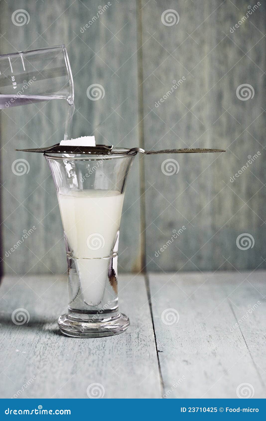 Glass of Absinthe stock image. Image of glass, ingredient 23710425
