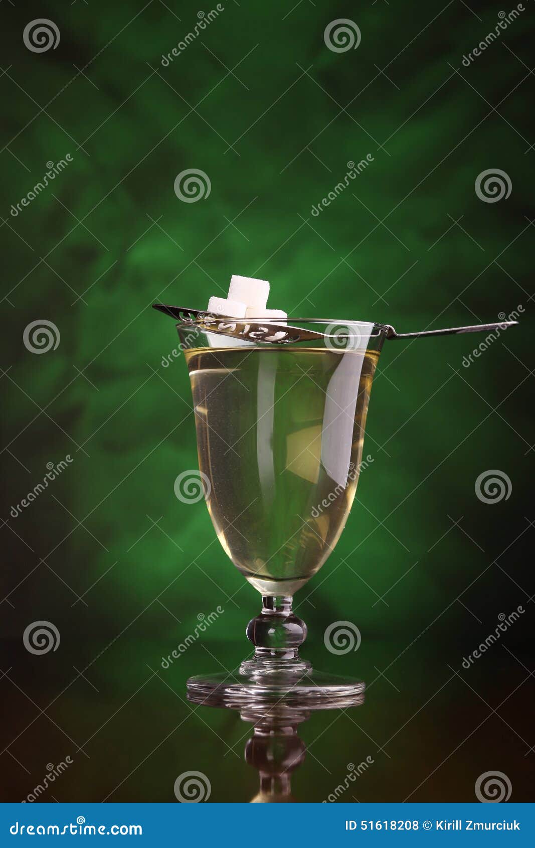 Glass of absinthe stock photo. Image of decadence, distillate 51618208