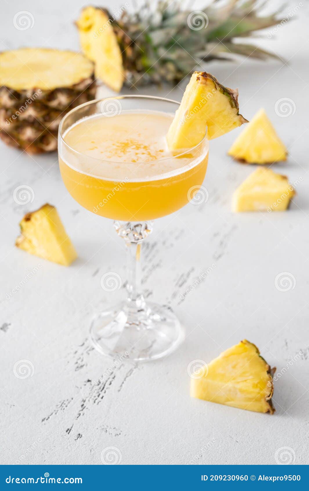 Glass of Algonquin Cocktail Stock Photo Image of sugar, wooden 209230960