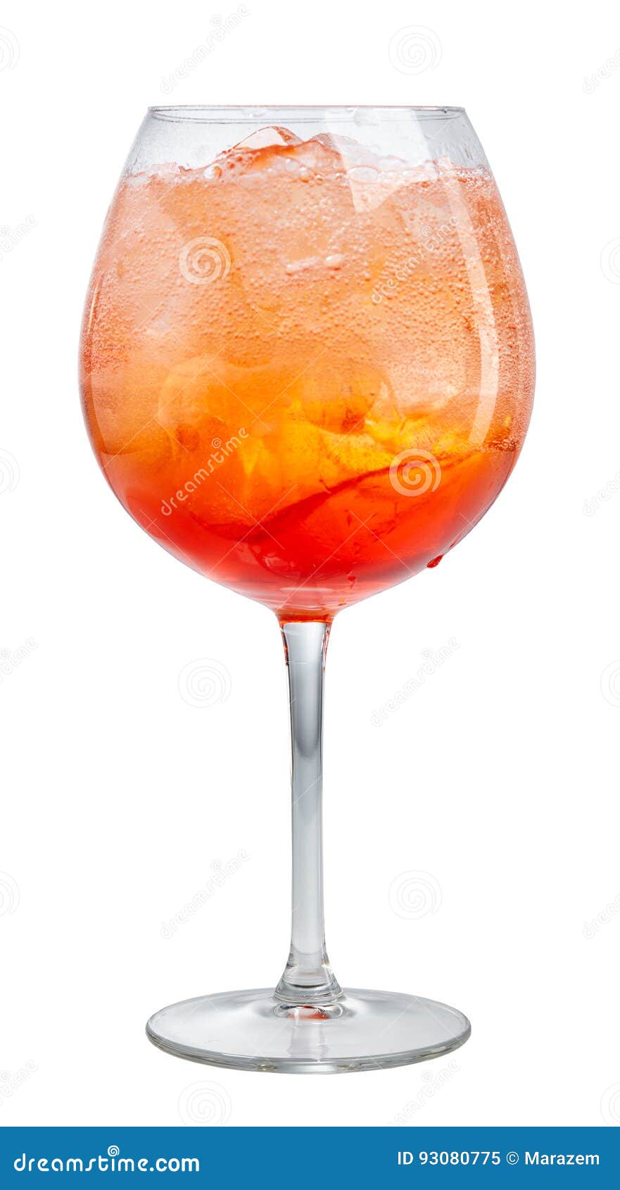 Glass of Aperol Spritz Cocktail Stock Image Image of party, prosecco