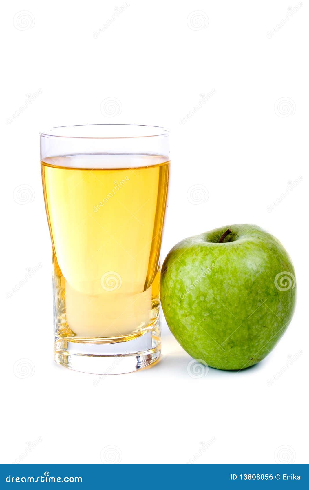 Glass of apple juice stock photo. Image of beverage, isolated 13808056