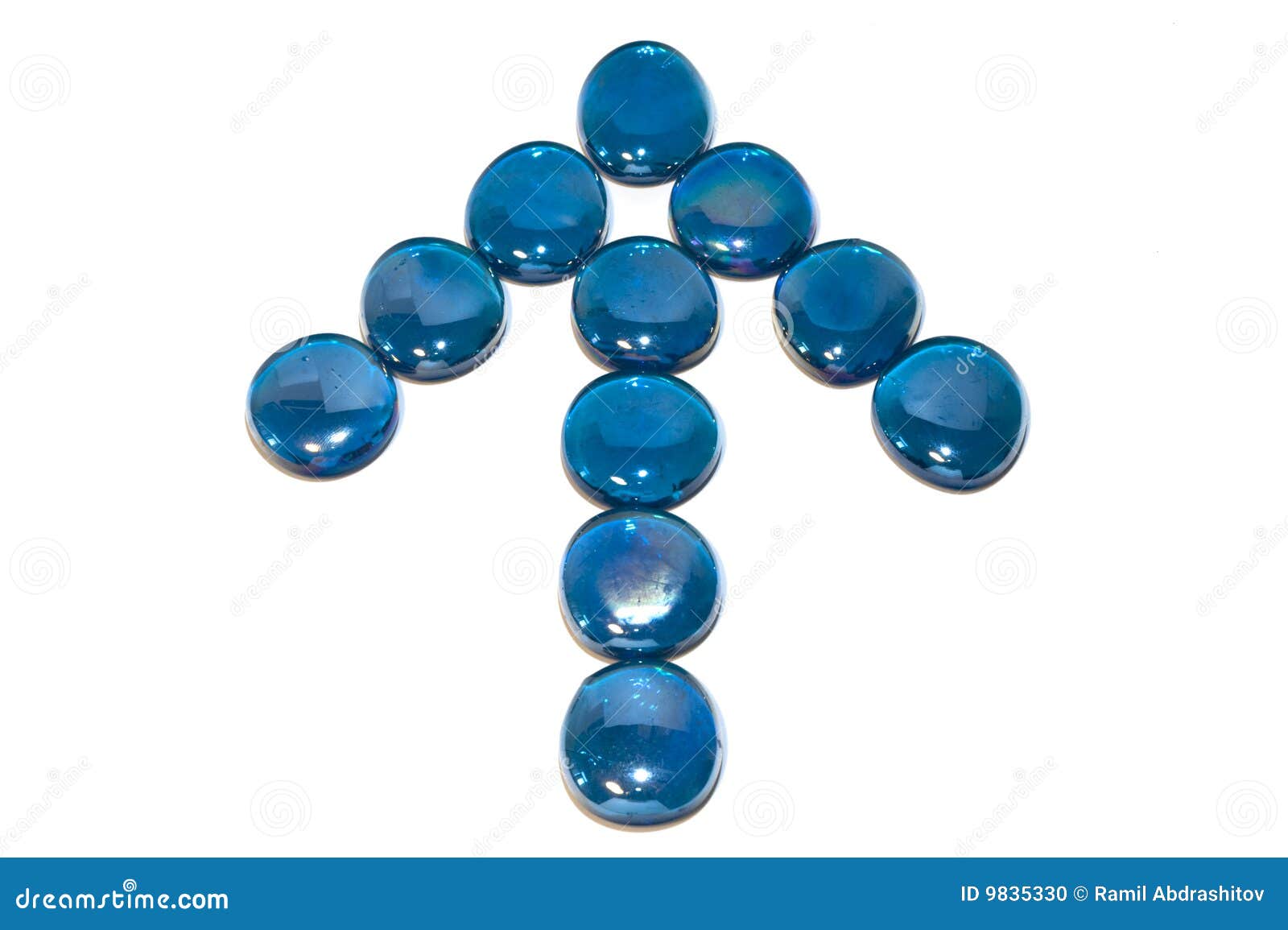 Glass arrow stock photo. Image of glass, blue, abstract 9835330