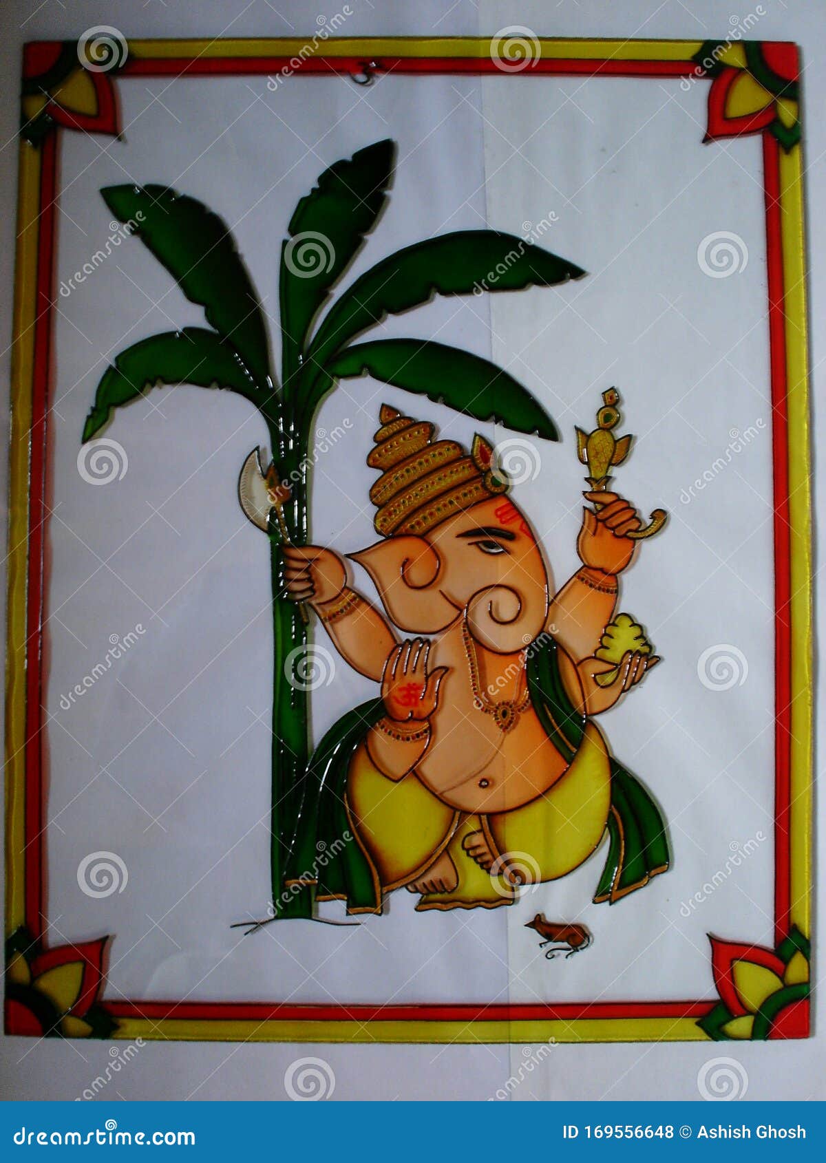 ganesha glass paintings