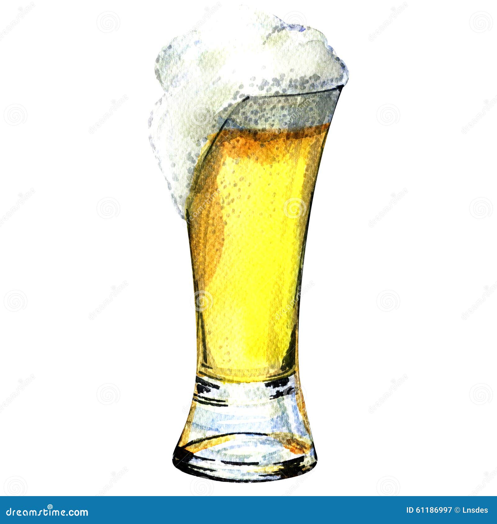 Download Glass Of Beer Isolated On A White Background Stock ...