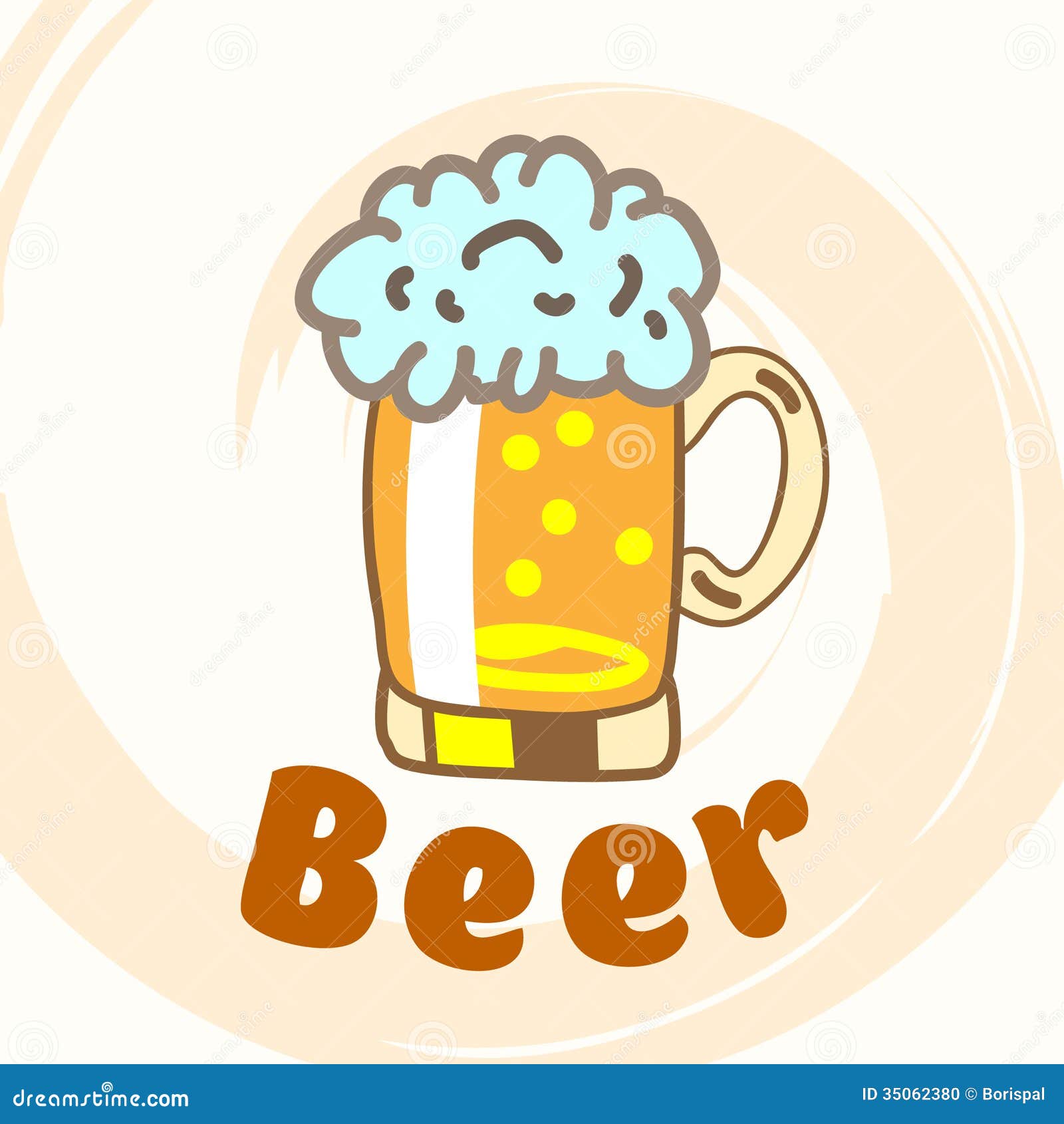 vector tumbler Beer. Glass Stock  Photo Image: Of  35062380
