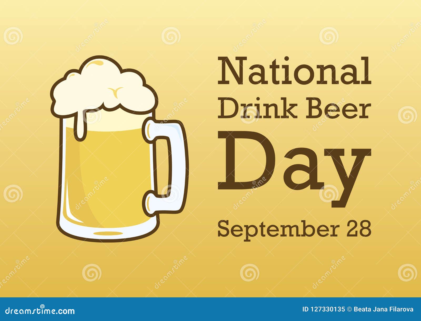 National Drink Beer Day Vector Stock Vector Illustration of drink