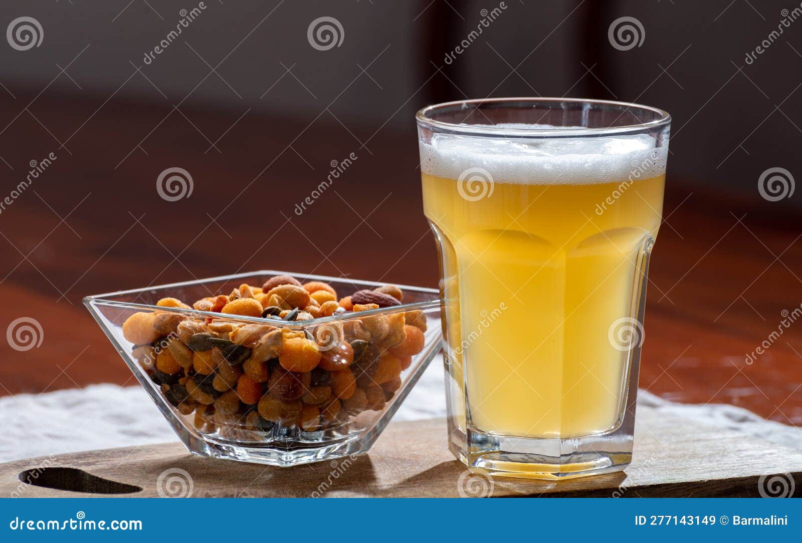 Glass of Belgian White Unfiltered Beer with Notes of Coriander and